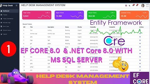 EP 1 Help Desk Management System  EF Core  NET Core ll .NET 8.0 Tickets,Users,Roles,Audit Logs 🚀💥