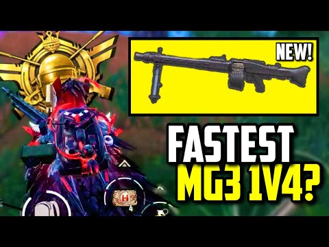 FASTEST 1V4 WITH NEW MG3 LIGHT MACHINE GUN! | PUBG Mobile