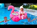 Куклы Беби Бон Видео для детей Ксения и Арина играют Как Мама с куклами на море