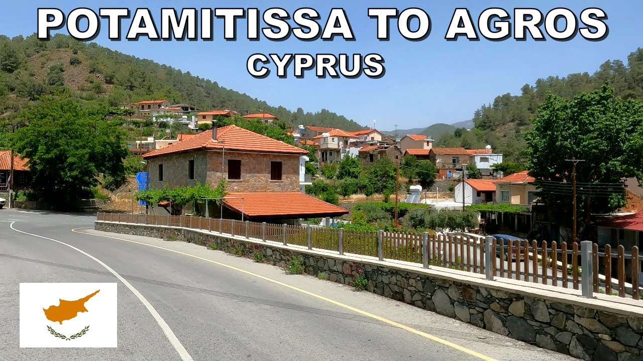 DRIVING from POTAMITISSA VILLAGE to AGROS VILLAGE in CYPRUS * 4K (60FPS)
