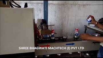 Talcum Powder Bottle Electric Shrink Sleeve Tunnel with rotating mechanism and conveyor