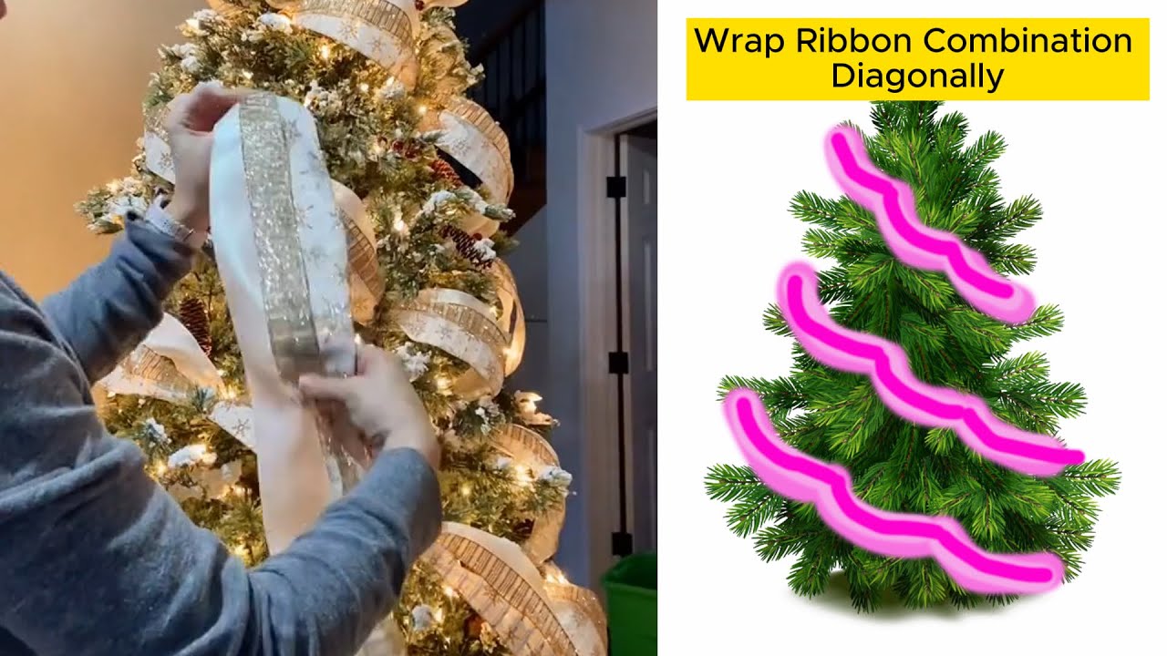 How To Decorate A Christmas Tree With Ribbons? Easy and Beautifulthe