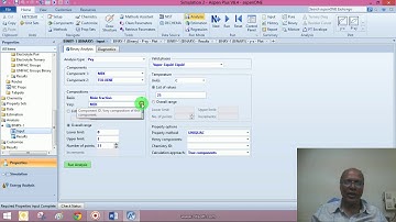 Lecture 3: Pxy and Txy of a binary mixture in Aspen