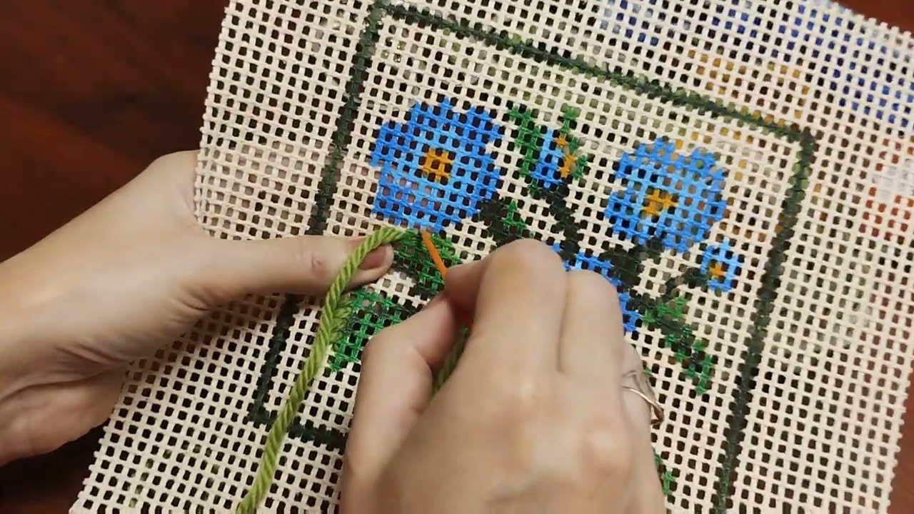 Dicas preciosas para você fazer o seu bordado em tela talagarça. O meio ponto.