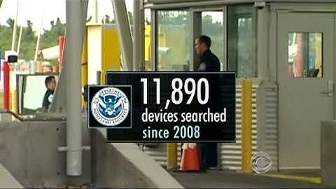 Border security searching electronic devices
