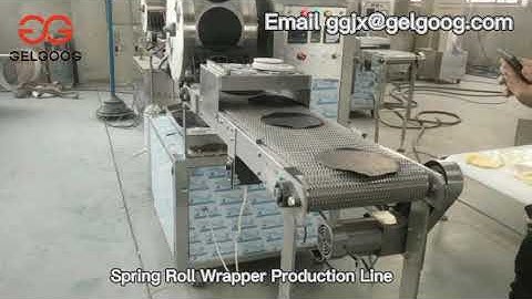 Continuous Spring Roll Wrapper Making Machine Production Line -gelgoog.com
