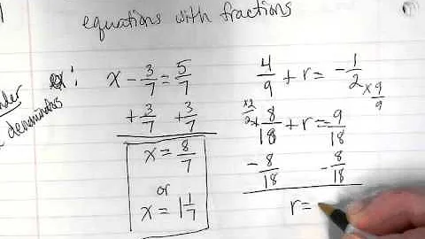 Solving one-step equations with fractions