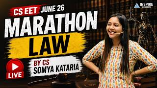 CSEET Law Marathon | June 2026 Exam | New Syllabus | CS Somya Kataria #cseet