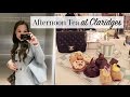 London Vlog: Afternoon Tea at Claridges & a Harrods Sale Haul!