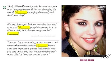 60s luyện nghe tiếng Anh với Selena Gomz - 01