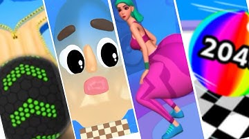 Going Balls vs Sandwich Runner vs Twerk Race vs Ball Run 2048 #103 I All level gameplay Android, IOS