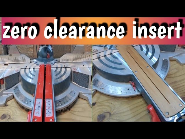 Zero Clearance Insert for Bosch 12 Miter Saw GCM12SD -  Norway
