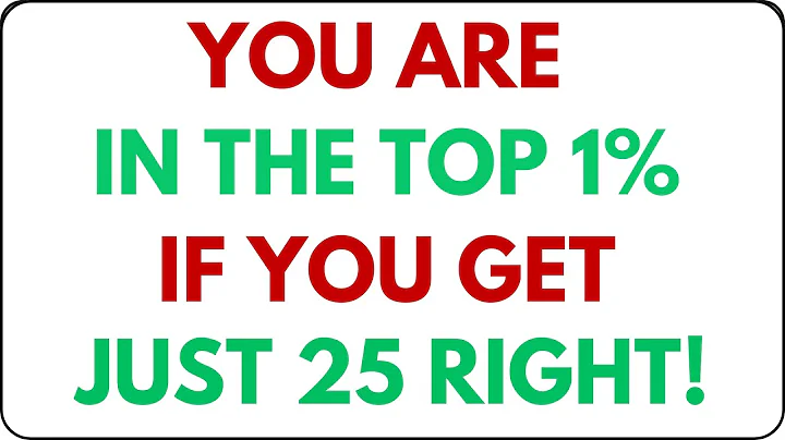 YOU ARE IN THE TOP 1% IF YOU GET JUST 25 RIGHT! 🧠🔥 IMPOSSIBLE IQ & GK TEST 2025