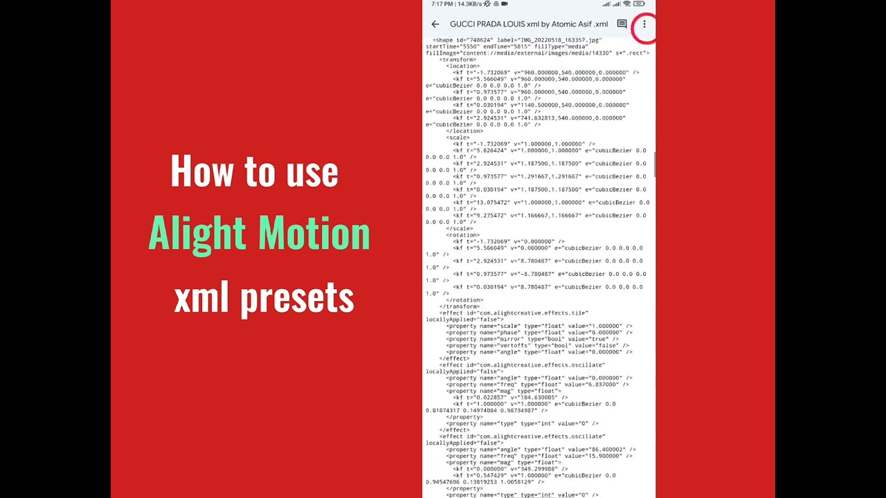 How to use Alight Motion xml presets🎟️ | Atomic Asif 🔰 