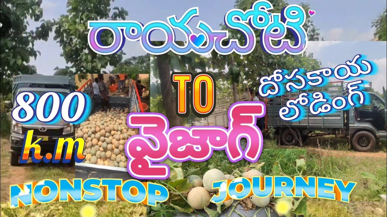 Rayachoti to vishakapatnam(vizag) cucumber load transport#intra v50 gold 800 k.m nonstop jarney