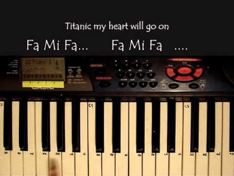 Titanic: my heart will go on en piano (basico) con notas ...