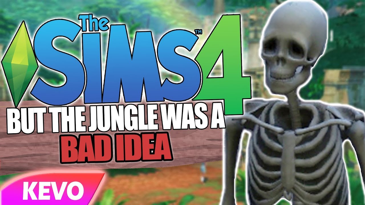 lets play a little game Sims 4 but the jungle was a bad idea
