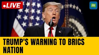 LIVE: Trump Warns Of 150% Tariff On BRICS Nation Trying To 'Destroy Dollar'