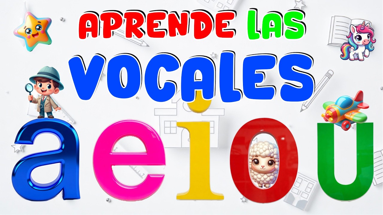 LAS VOCALES A E I O U PARA NIÑOS, APRENDER ES DIVERTIDO USANDO MUSICA Y VIDEOS CON LEO Y FER
