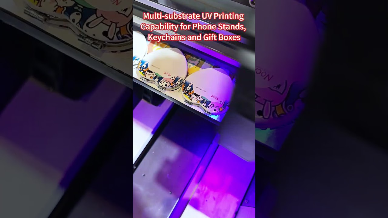 Nocai A3 small format digital uv led flatbed printer for gift items printing.