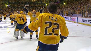 Predators' Fiala helps tie series with double OT winner