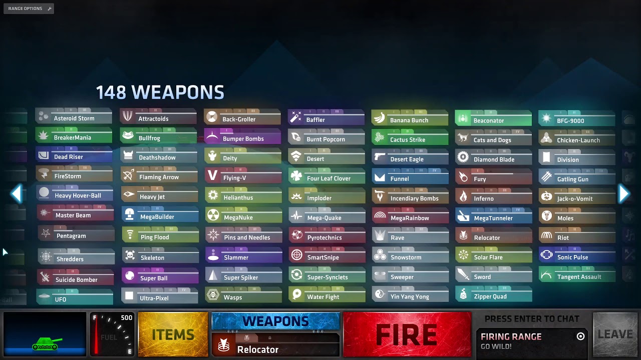 shellshock live weapons list shellshock live weapons list