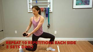 Ankle Ligament Sprain Injuries: Reverse Lunge Wood Chops