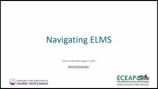 Navigating ELMS