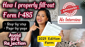 I-485 AOS 2025 EDITION DATE| LETS FILLOUT STEP-BY-STEP WITH TIPS & REMINDERS #fyp #aos #greencard