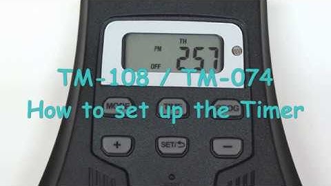 Outdoor Digital Timer   How to set up the programs