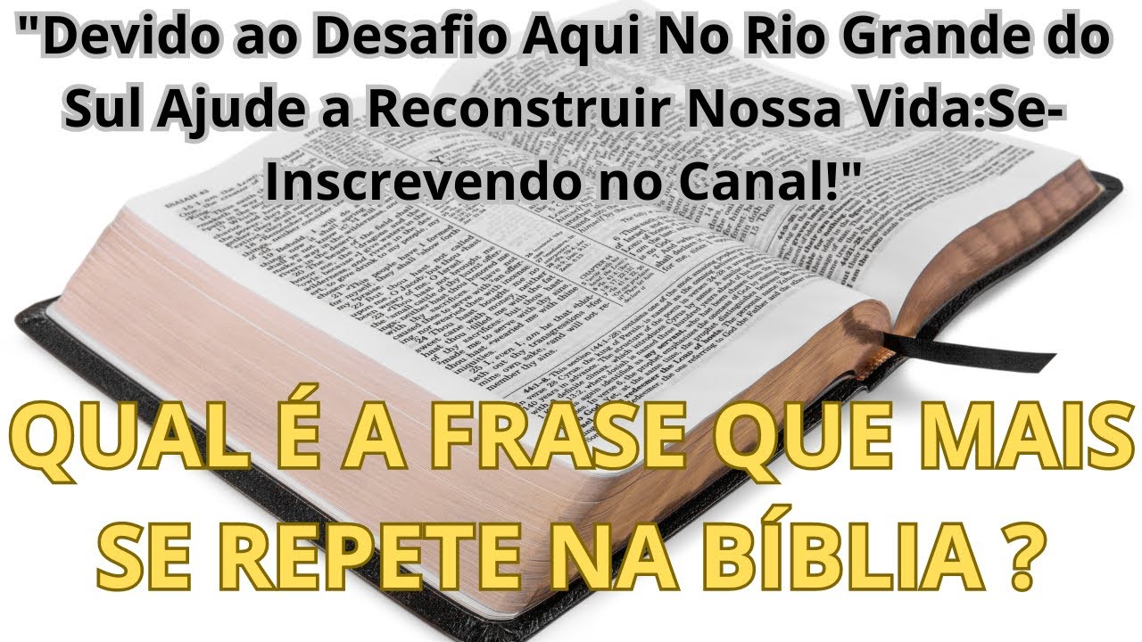 “Desvendando a Palavra Mais Citada na Bíblia:E O Significado Profundo ...