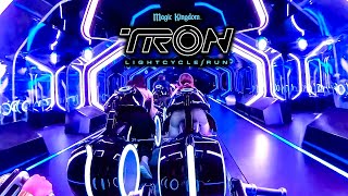 TRON Lightcycle Run Roller Coaster at Night 4K POV with Queue Walt Disney World 2024 03 03