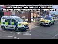 Metropolitan Police vehicles Responding to different incidents