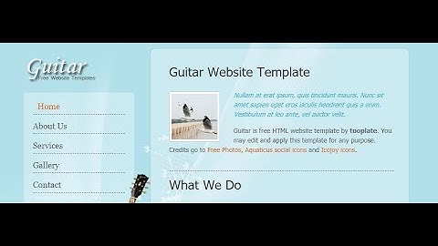 ONLINE MUSIC GALLERY USING HTML AND CSS