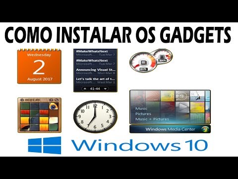 Vídeo: Gadgets Para Windows 10 - Escolha Quais Widgets Instalar Na área De Trabalho