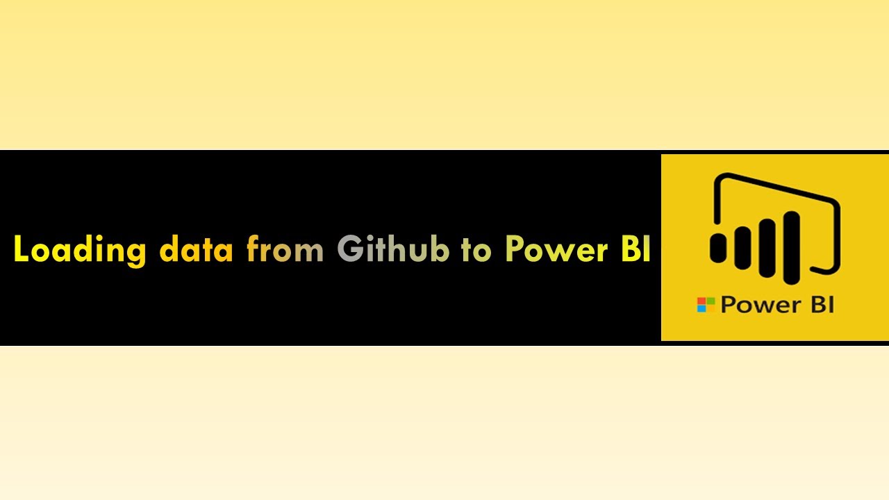 Loading data from Github to Power BI - YouTube