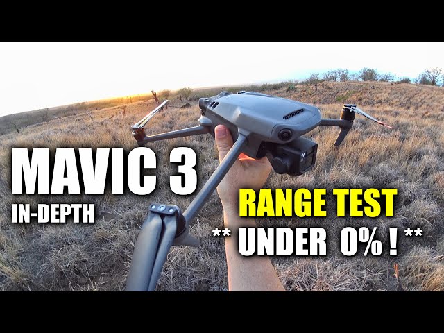 DJI Mavic 3 RANGE TEST to BELOW 0% - How Far Will it Go? This is  Unbelievable!! - YouTube