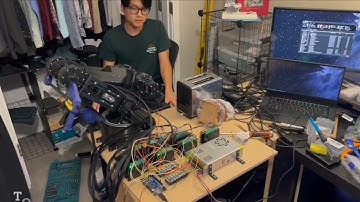 3D Printed 7 Axis Custom Robot Arm Demo