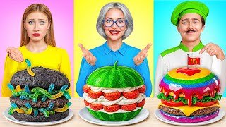 картинка: Кулинарный Челлендж: Я против Бабушки | Забавные Лайфхаки с Едой от Super Hyper DO