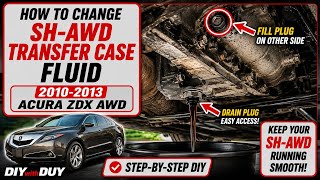 How to Change SH-AWD Transfer Case Fluid | 2010-2013 Acura ZDX, MDX, RL, RDX, TL