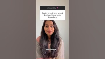 Next.JS or Node Js ? #nextjs #nodejs @NishaSingla