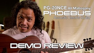 PHOEBUS PG-20NCE Acoustic Guitar Demo | TAGLISH, no English subs