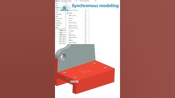 c14e2 Synchronous modeling #raa associates #siemensnx #learn NX #cadsoftwaretutorial #3ddesign