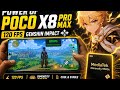 🔥 POCO X8 PRO MAX GENSHIN IMPACT - 120 FPS TEST - LIVE FPS METER