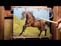 24. Pintura de caballo al oleo