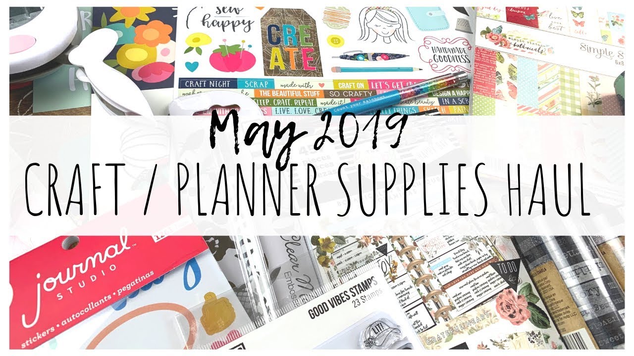 CRAFT AND PLANNER SUPPLIES HAUL Craftelier, Hobbycraft, Etsy May