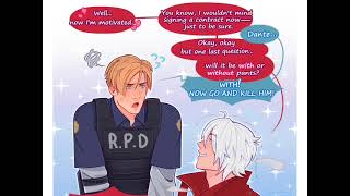 A Dante X Leon Comic By On Xtwitter Dante Was Ready For That Skincare Session-