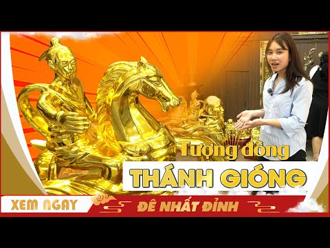 Tượng Thánh Gióng bằng đồng dát vàng