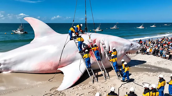 1,000-lb Giant Shark on the Longline | Deep-Sea Fishing Documentary