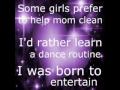 I was born to entertain  lyrics ruthless the musical